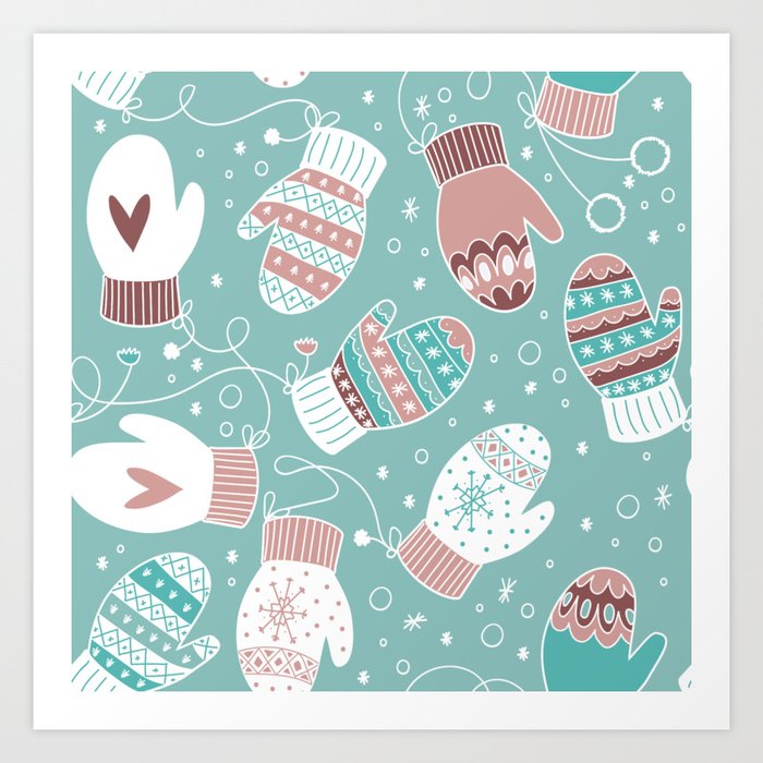 Christmas outlet mittens pattern