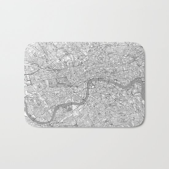 London Map Line Bath Mat