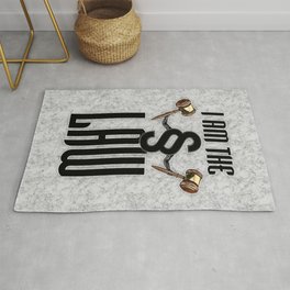 I am the law / 3D render of section sign holding judges gavels Rug | Typography, Graphicdesign, Litigation, Magistrate, Section, Pop Surrealism, Lawyer, Legality, Court, Law 