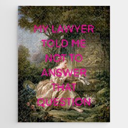 My lawyer told me not to answer that question- Mischievous Marie Antoinette  Jigsaw Puzzle