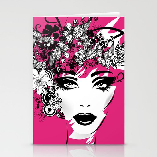 fashion illustration Stationery Cards