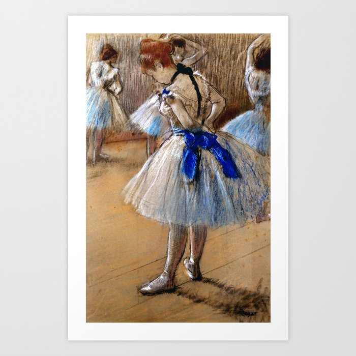 Edgar Degas "A study of a dancer" Art Print