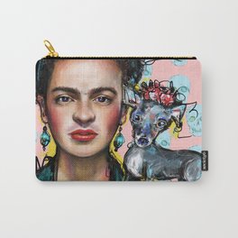 Frida + Perrito Carry-All Pouch