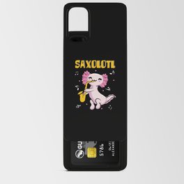 Saxophone Axolotl Walking Fish Kawaii Axolotl Android Card Case
