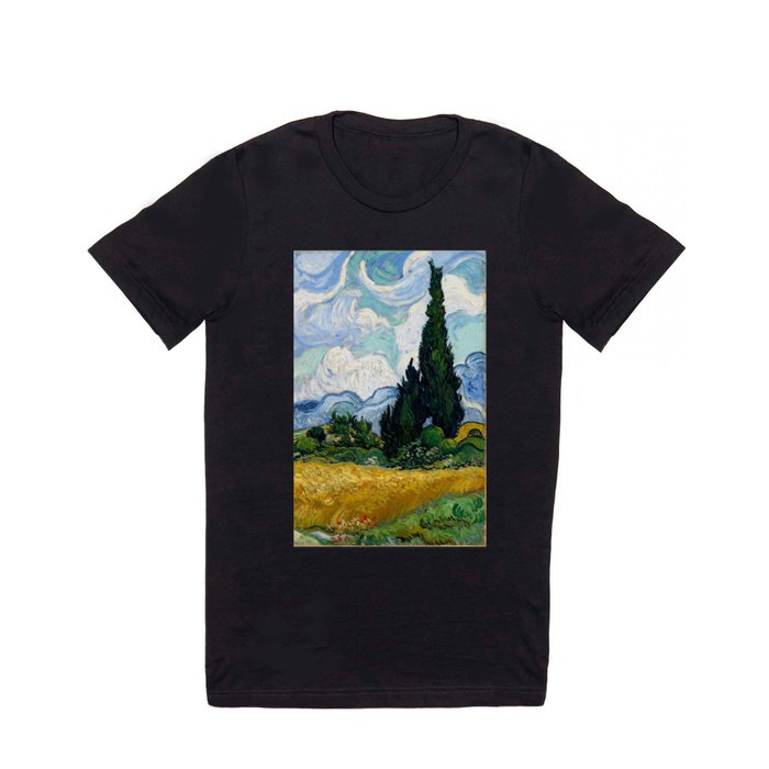 Wheat Field with Cypresses T Shirt