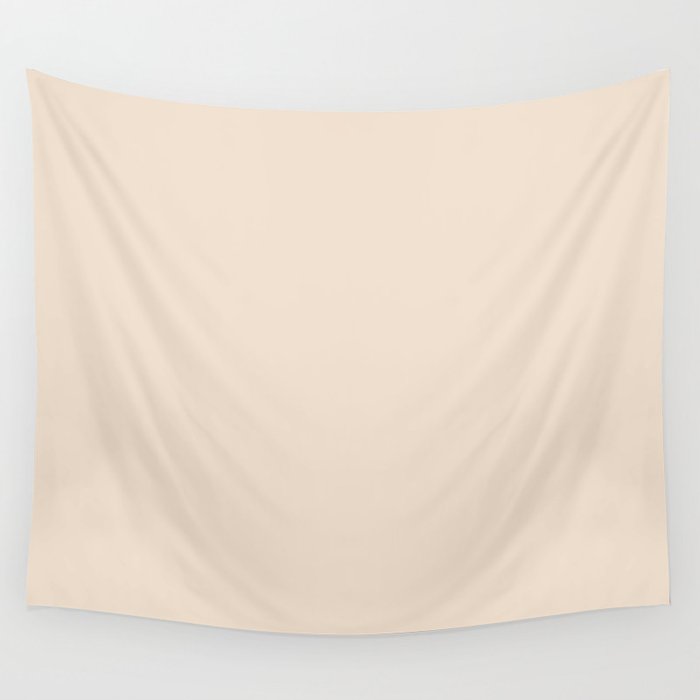 PEARLED IVORY soft pastel solid color  Wall Tapestry