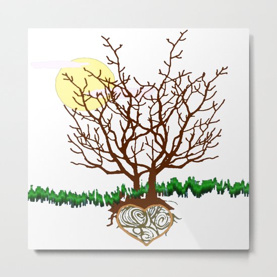 The Loving Tree Metal Print
