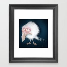 White Raven Framed Art Print
