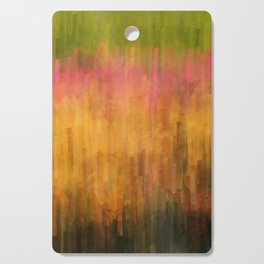 Purple Loosestrife Meadow in Evening Light Abstract Cutting Board