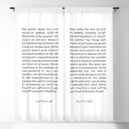 Man's relation to the infinite - Carl Gustav Jung Quote - Literature - Typewriter Print Blackout Curtain
