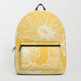 Sunshine Yellow Poppies Backpack