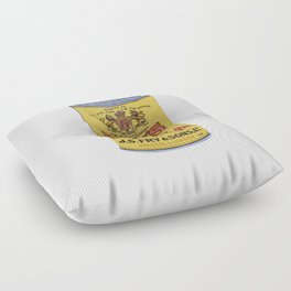 Tin Can Fry Cocoa Yellow Tin Pure Breakfast Floor Pillow