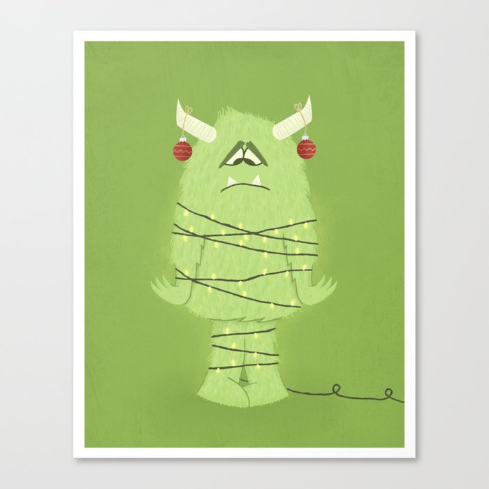 Holiday Monster Canvas Print
