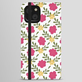 pattern with wildflowers iPhone Wallet Case