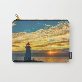 Golden Sky at Peggy's Cove Lighthouse, Nova Scotia Carry-All Pouch