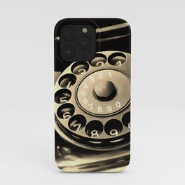 Vintage telephone iPhone Case