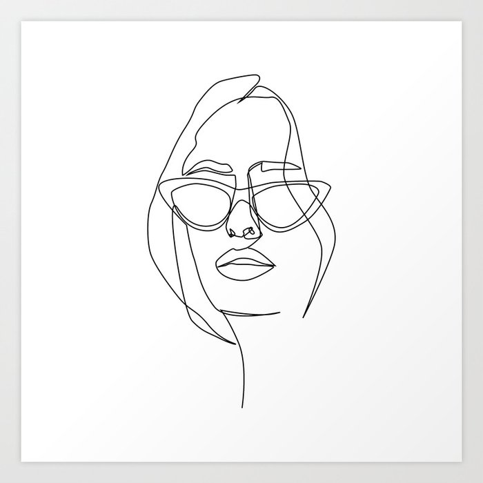 Profile Collection Woman With Sunglasses And Messy Hair Art Print By Aelissedesign Society6,Combat Anime Fight Base