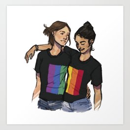 The Last Of Us Ellie And Dina LGBTQ  Art Print
