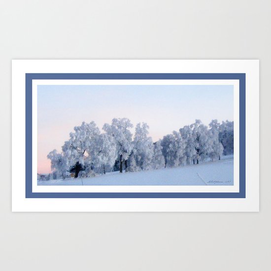 A cold day in Paradise Art Print