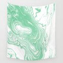 Shinzi - spilled ink japanese marble paper ocean watercolor swirl marbling marbled pattern Wandbehang