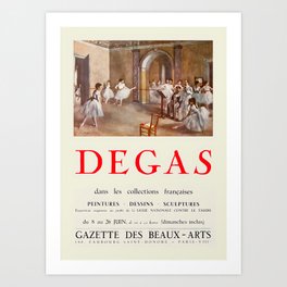 Degas Exhibition Poster Art Print