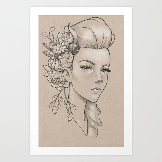 Practice sketch 2 Art Print