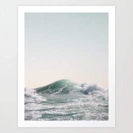 Waves and Sunrise | Happy Summer Photography | Ocean | Beach Vibes | Tropical Water | Sea  Art Print