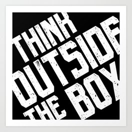 Think outside the box Art Print