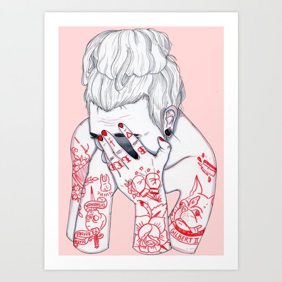 Troubled Art Print