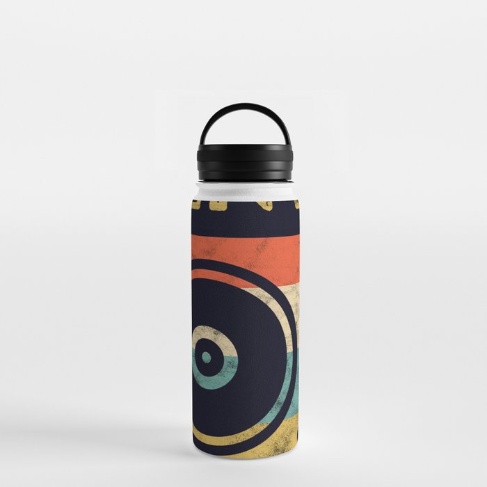 Record Player Vinyl Sunset LP EP Turntable Water Bottle