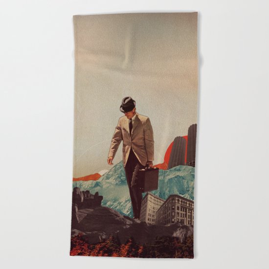 Leaving Their Cities Behind Beach Towel