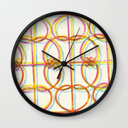 Neon Rejas Wall Clock