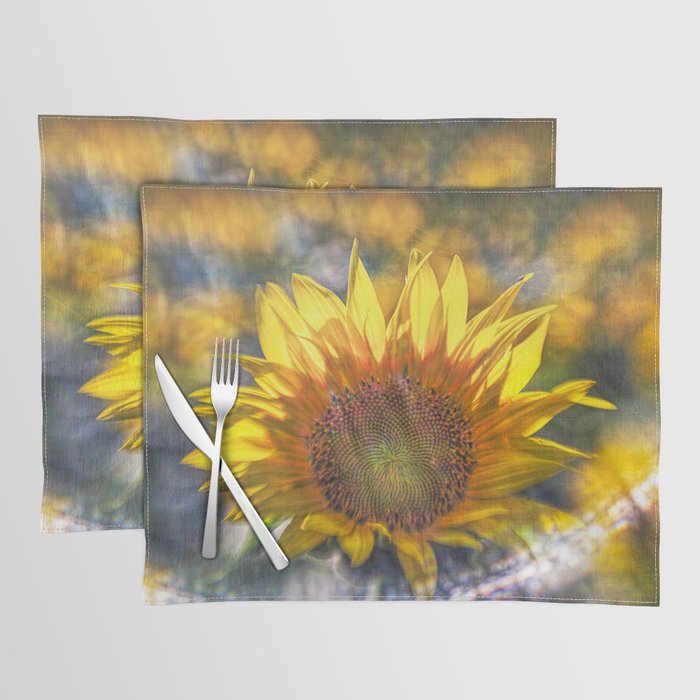 Sunflower with Lens Flare of the Suns Rays Placemat