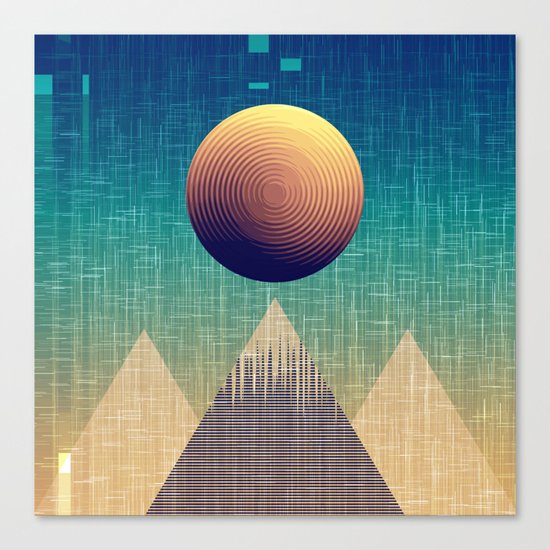 Moonrise Abstract Canvas Print