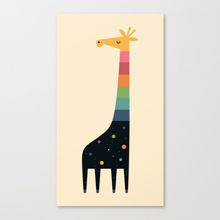 Galaxy Giraffe Canvas Print