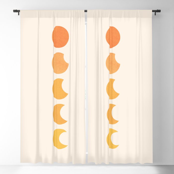 Abstraction_NEW_SUN_MOON_LUNAR_ECLIPSE_POP_ART_M0326A Blackout Curtain