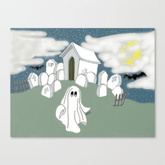 Grave Yard Shift Canvas Print