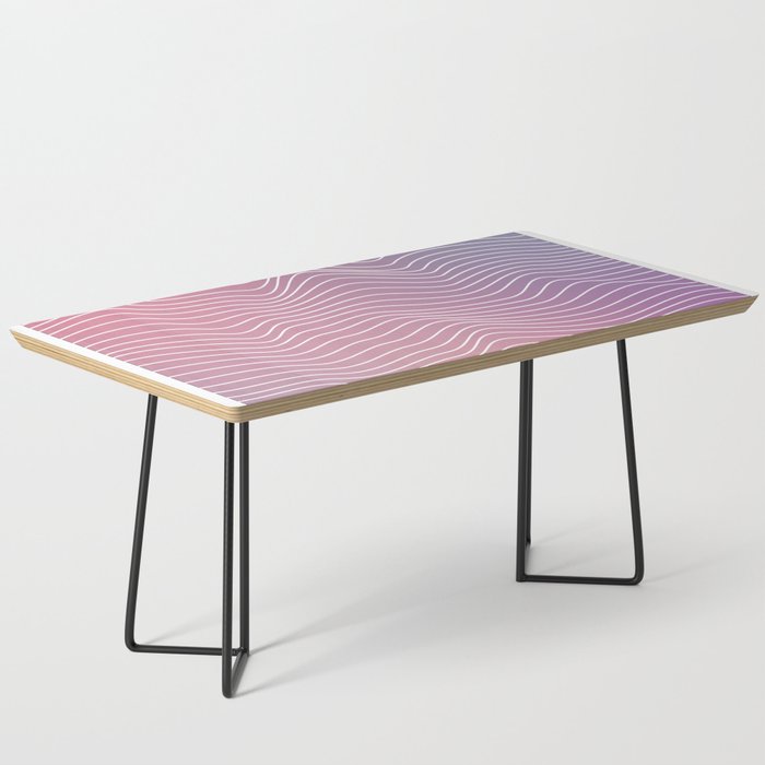 Colorful Psychedelic Lines Coffee Table