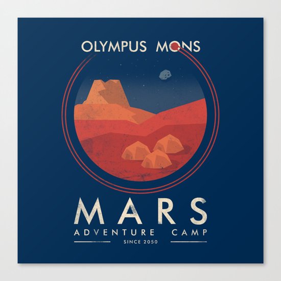 Mars Camp Canvas Print