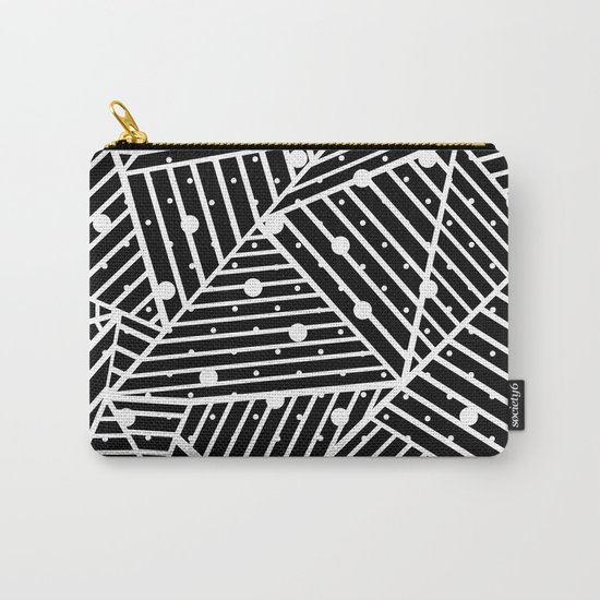 Abstraction Spots Close Up Black Carry-All Pouch
