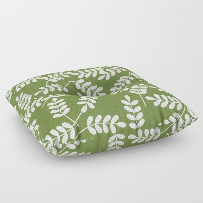 Holiday Leafy Pattern Floor Pillow