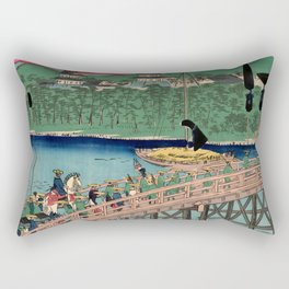 Yoshida (Utagawa Hiroshige II) Rectangular Pillow