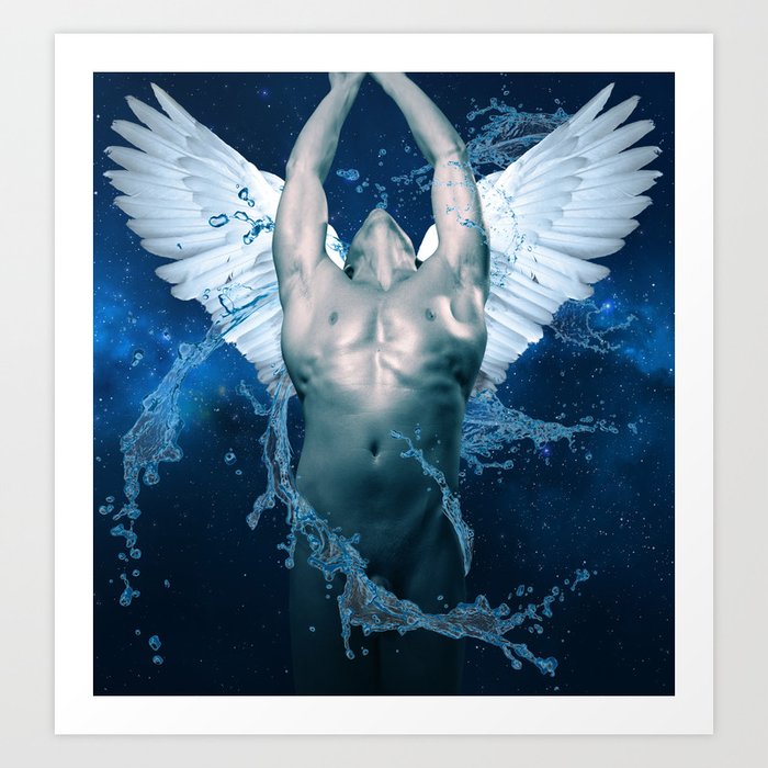 blue angel Art Print