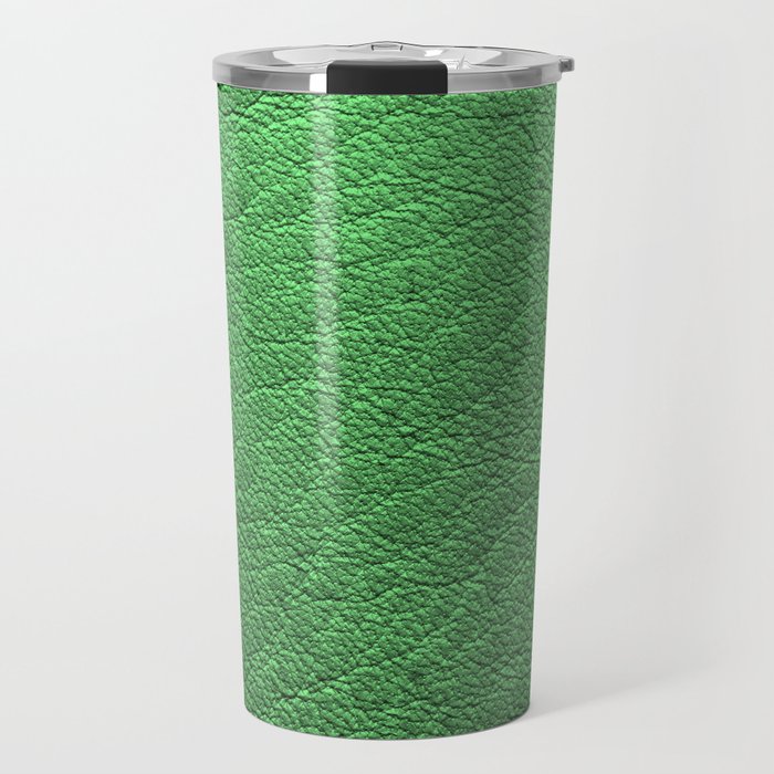 Modern Green Leather Collection Travel Mug