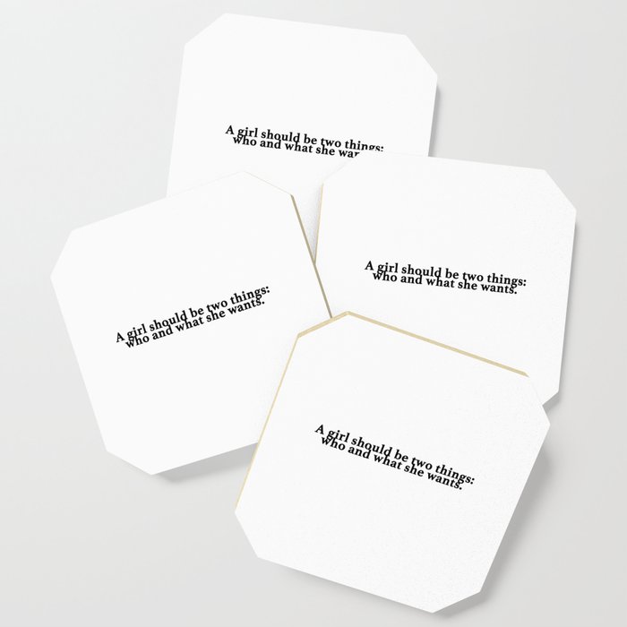 Who and What She Wants Coaster