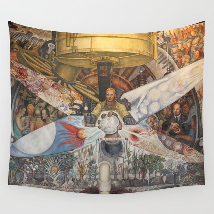 Diego Rivera Murals of the National Palace II Wall Tapestry