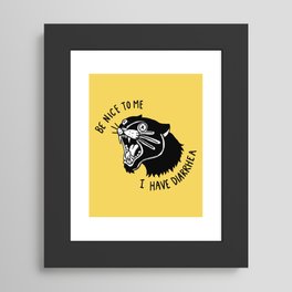 Panther Poop Framed Art Print
