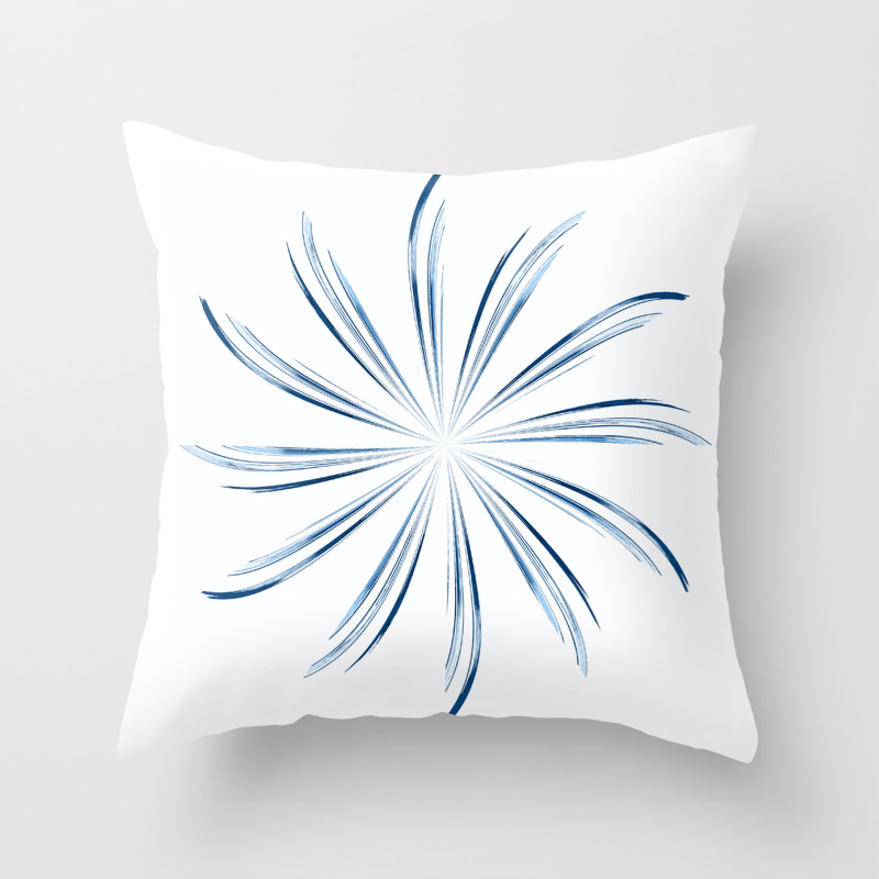 Steel Blue Star Throw Pillow By Moonshineparadise Society6