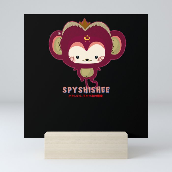 Spyshishee, Cute Monster, Japan, Kitsune Mini Art Print