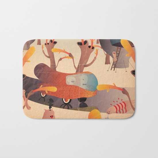 wurstel machine Bath Mat